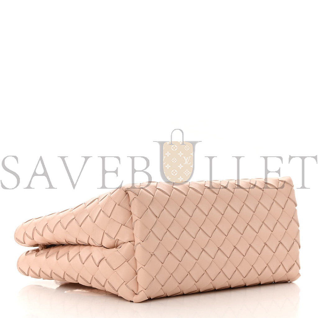 BOTTEGA VENETA NAPPA INTRECCIATO SMALL ANDIAMO SHOULDER BAG NUDE (25*20*10cm) BOTTEGA VENETA NAPPA INTRECCIATO SMALL ANDIAMO SHOULDER BAG NUDE (25*20*10cm)