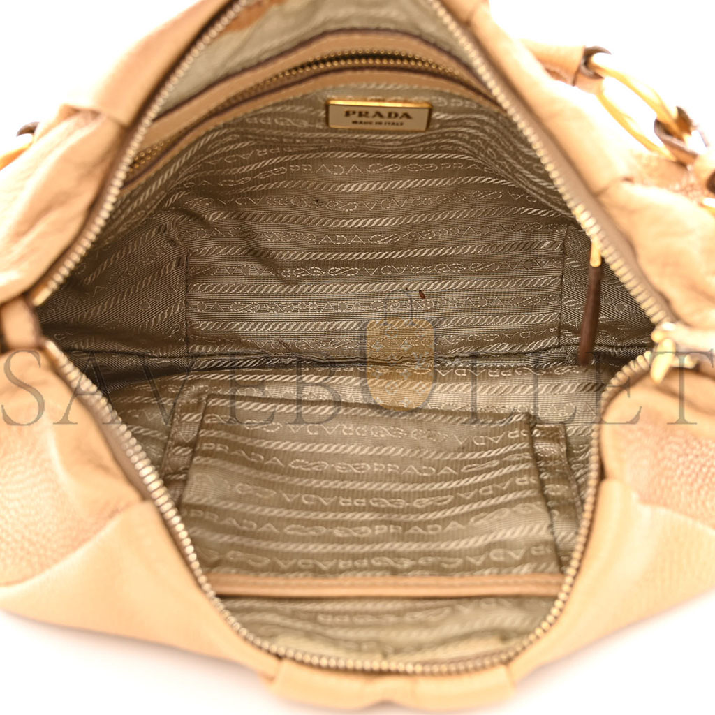 PRADA VITELLO DAINO HOBO SUGHERO (35*23*6cm)