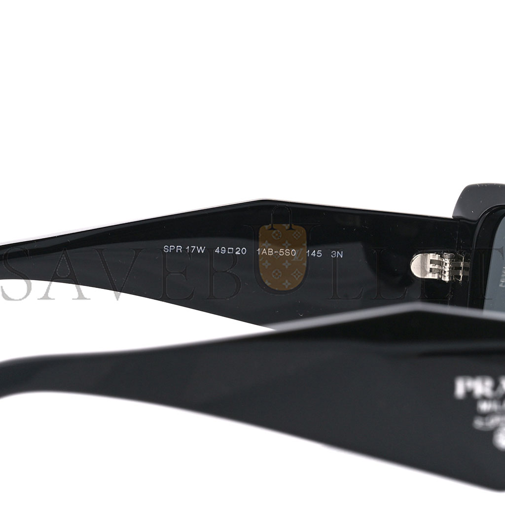 PRADA ACETATE SYMBOLE SUNGLASSES SPR 17W BLACK