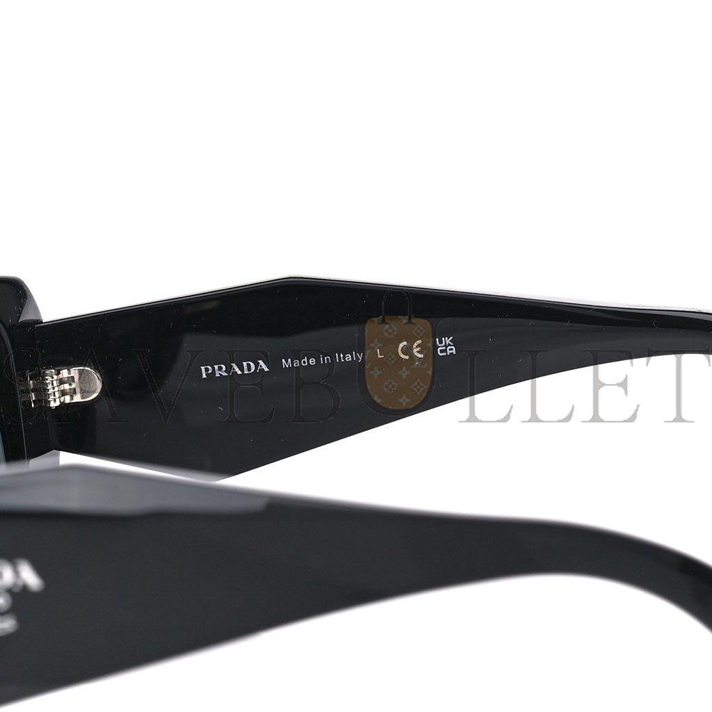 PRADA ACETATE SYMBOLE SUNGLASSES SPR 17W BLACK