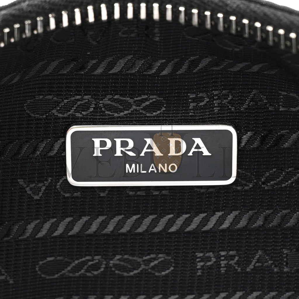 PRADA NYLON RE-EDITION 2005 SHOULDER BAG BLACK (23*13*7cm)