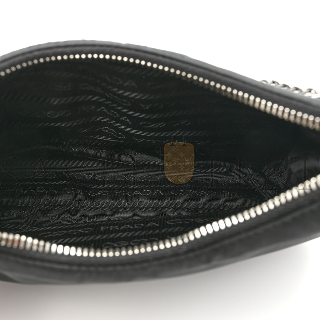 PRADA NYLON RE-EDITION 2005 SHOULDER BAG BLACK (23*13*7cm)