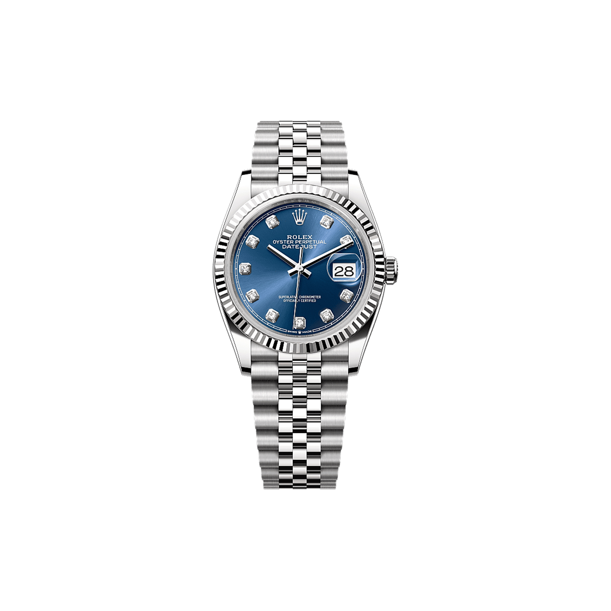 ROLEX DATEJUST 36 OYSTER, 36 MM, OYSTERSTEEL AND WHITE GOLD WATCH 126234-0037 ROLEX DATEJUST 36 OYSTER, 36 MM, OYSTERSTEEL AND WHITE GOLD WATCH 126234-0037
