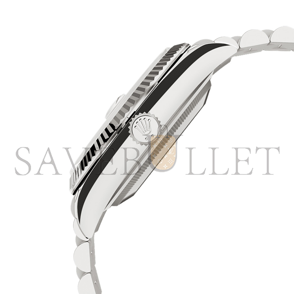 ROLEX DAY-DATE 36 OYSTER, 36 MM, WHITE GOLD AND DIAMONDS WATCH 128349RBR-0043 ROLEX DAY-DATE 36 OYSTER, 36 MM, WHITE GOLD AND DIAMONDS WATCH 128349RBR-0043