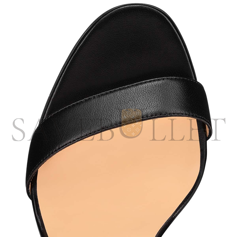 CHRISTIAN LOUBOUTIN LOUBIGIRL 100 MM STRAPPY SANDALS-NAPPA LEATHER-BLACK-WOMEN 3210851BK01