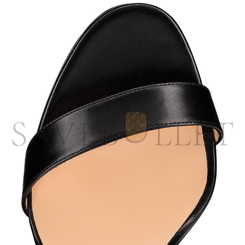 CHRISTIAN LOUBOUTIN LOUBI QUEEN 120 MM SANDALS-NAPPA LEATHER-BLACK-WOMEN 1191582BK01
