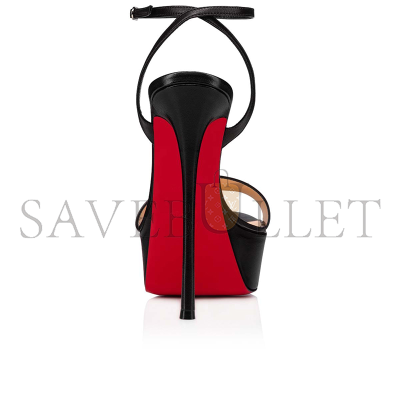 CHRISTIAN LOUBOUTIN LOUBI QUEEN ALTA 150 MM SANDALS-NAPPA LEATHER-BLACK-WOMEN 3211198BK01