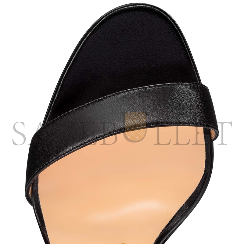 CHRISTIAN LOUBOUTIN LOUBI QUEEN ALTA 150 MM SANDALS-NAPPA LEATHER-BLACK-WOMEN 3211198BK01