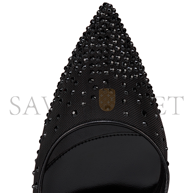 CHRISTIAN LOUBOUTIN DEGRASTRASS RED CARPET 100 MM PUMPS-MESH-BLACK-WOMEN 1250540J686