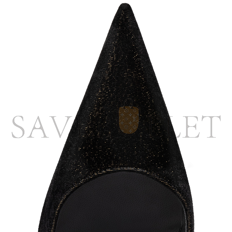 CHRISTIAN LOUBOUTIN KATE MAX 100 MM PUMPS-VELVET D'OR-BLACK-WOMEN 1250446B439