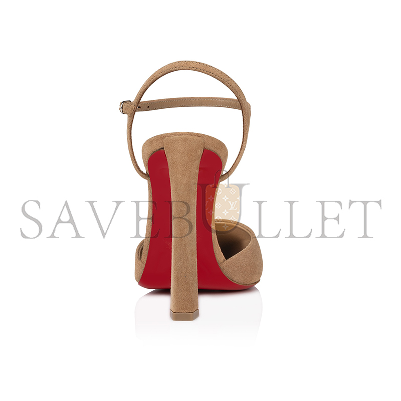 CHRISTIAN LOUBOUTIN CONDORA RIVIERA 100 MM PUMPS-VEAU VELOURS-LIONNE-WOMEN 3240815F760