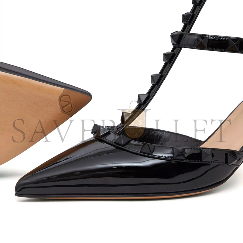 VALENTINO PATENT ROCKSTUD PUMPS WITH MATCHING STRAPS AND STUDS 65 MM 3W0S0375YPX_0NO