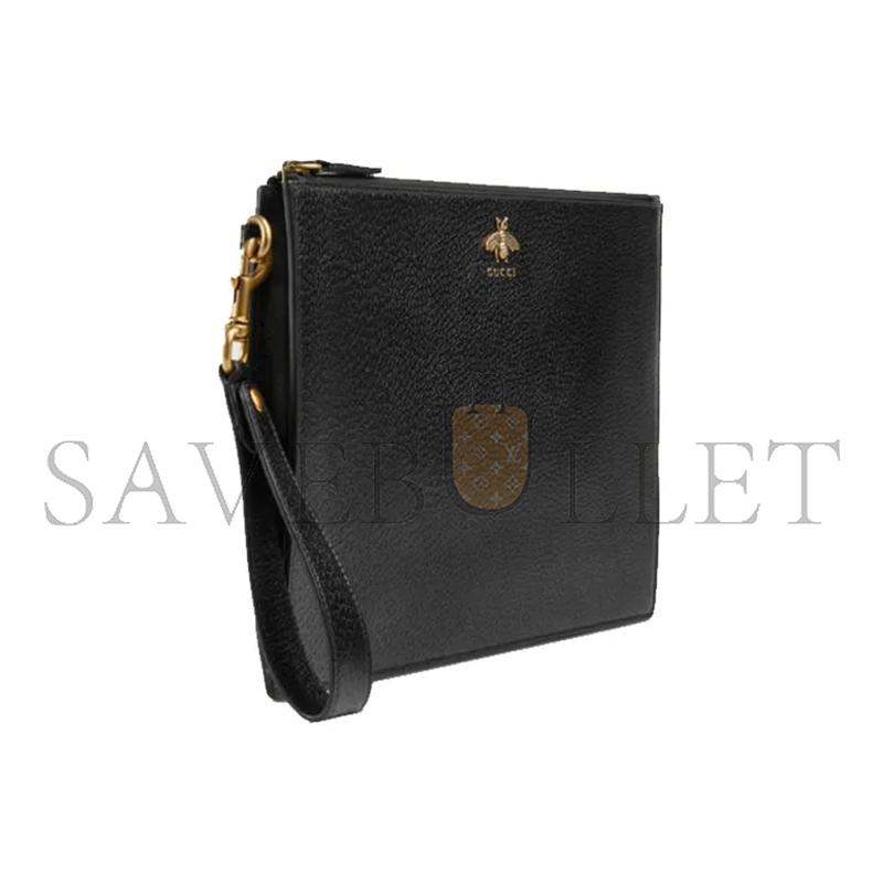 GUCCI ANIMALIER SERIES COW LEATHER CLUTCH 523684 (30.5*21*1.5cm)
