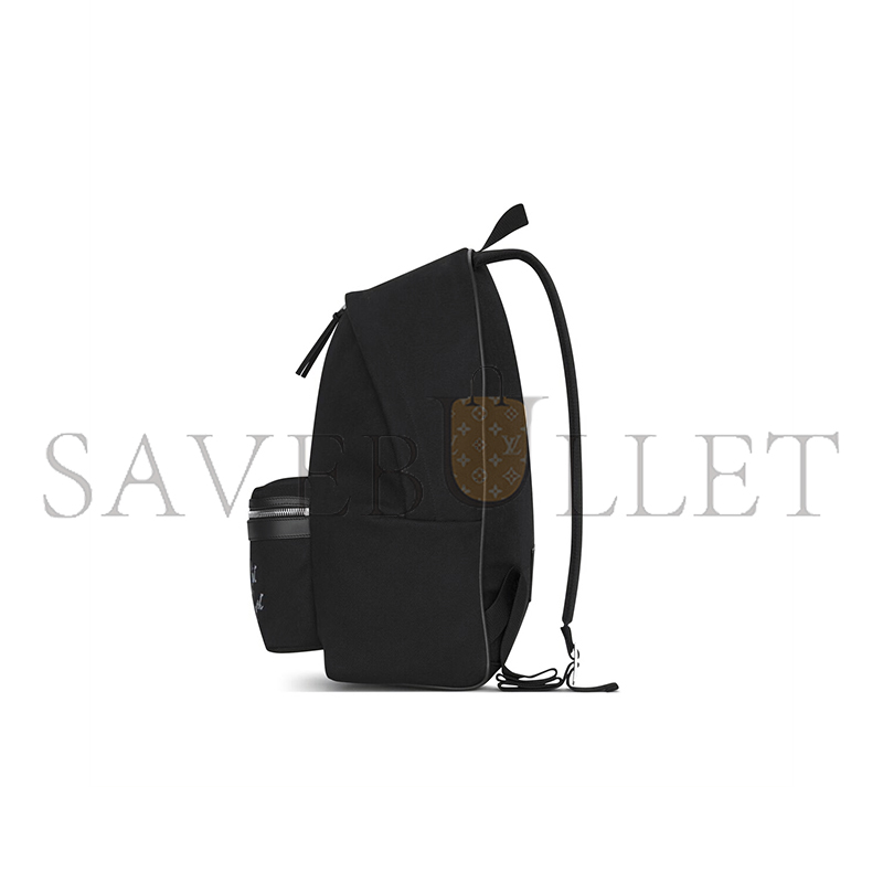 YSL SAINT LAURENT EMBROIDERED CITY BACKPACK IN CANVAS 534968FAAVV1070 (31*41*22cm)