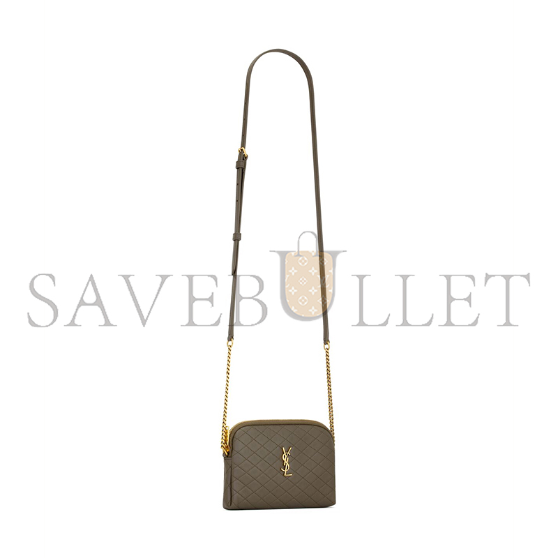 YSL GABY ZIPPERED POUCH IN LAMBSKIN 7336671EL073212 (18*13*3.5cm)