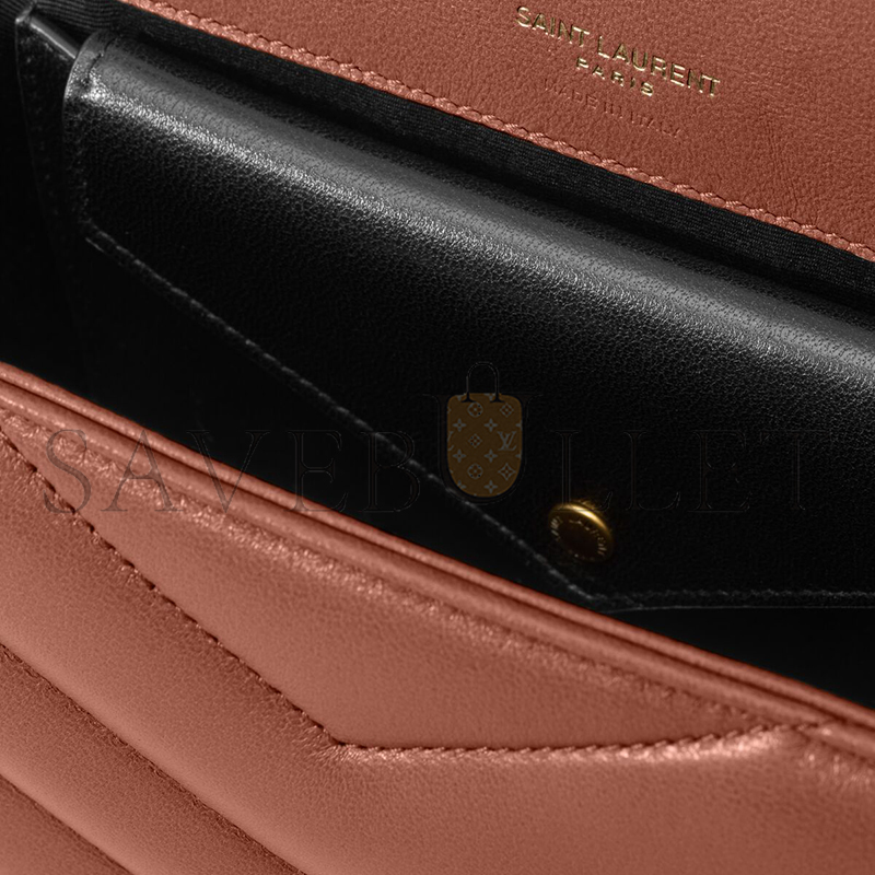 YSL LOULOU SMALL IN MATELASSÉ LAMBSKIN 801437AAEAX5036 (24*14*6cm)