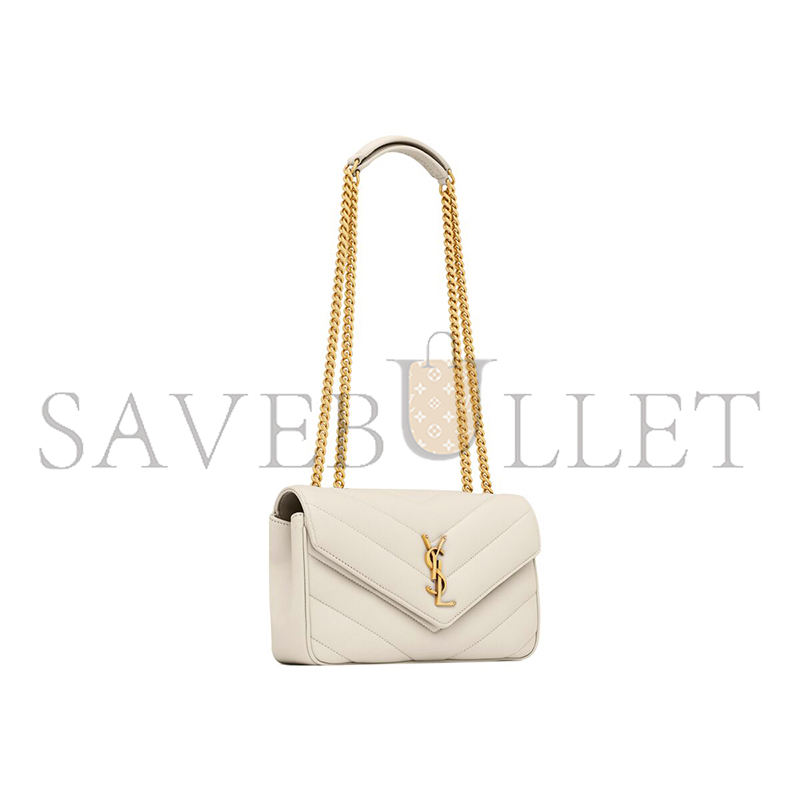 YSL LOULOU SMALL IN MATELASSÉ LAMBSKIN 801437AAEAX9207 (24*14*6cm)