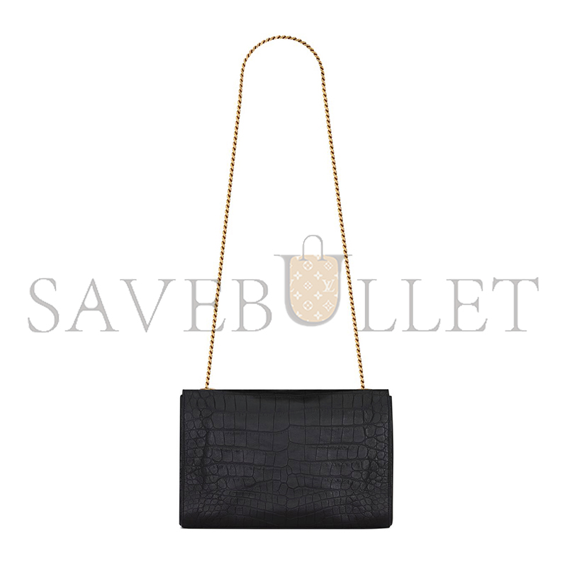 YSL REVERSIBLE KATE MEDIUM IN CROCODILE-EMBOSSED LEATHER 55380424O1W1062 (28.5*20*6cm)