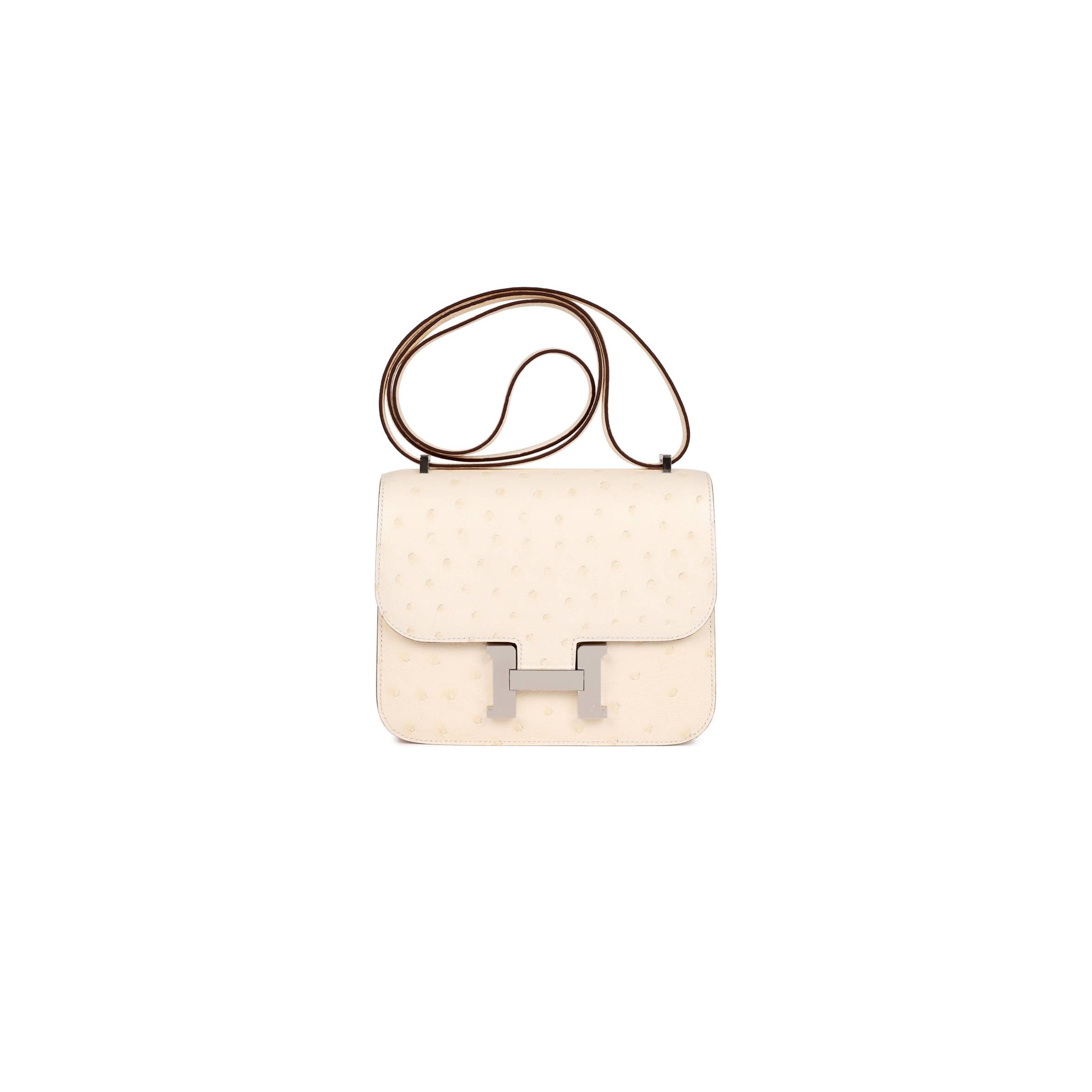 HERMES CONSTANCE 18 NATA OSTRICH PALLADIUM HARDWARE 39857367875678 (18cm) HERMES CONSTANCE 18 NATA OSTRICH PALLADIUM HARDWARE 39857367875678 (18cm)