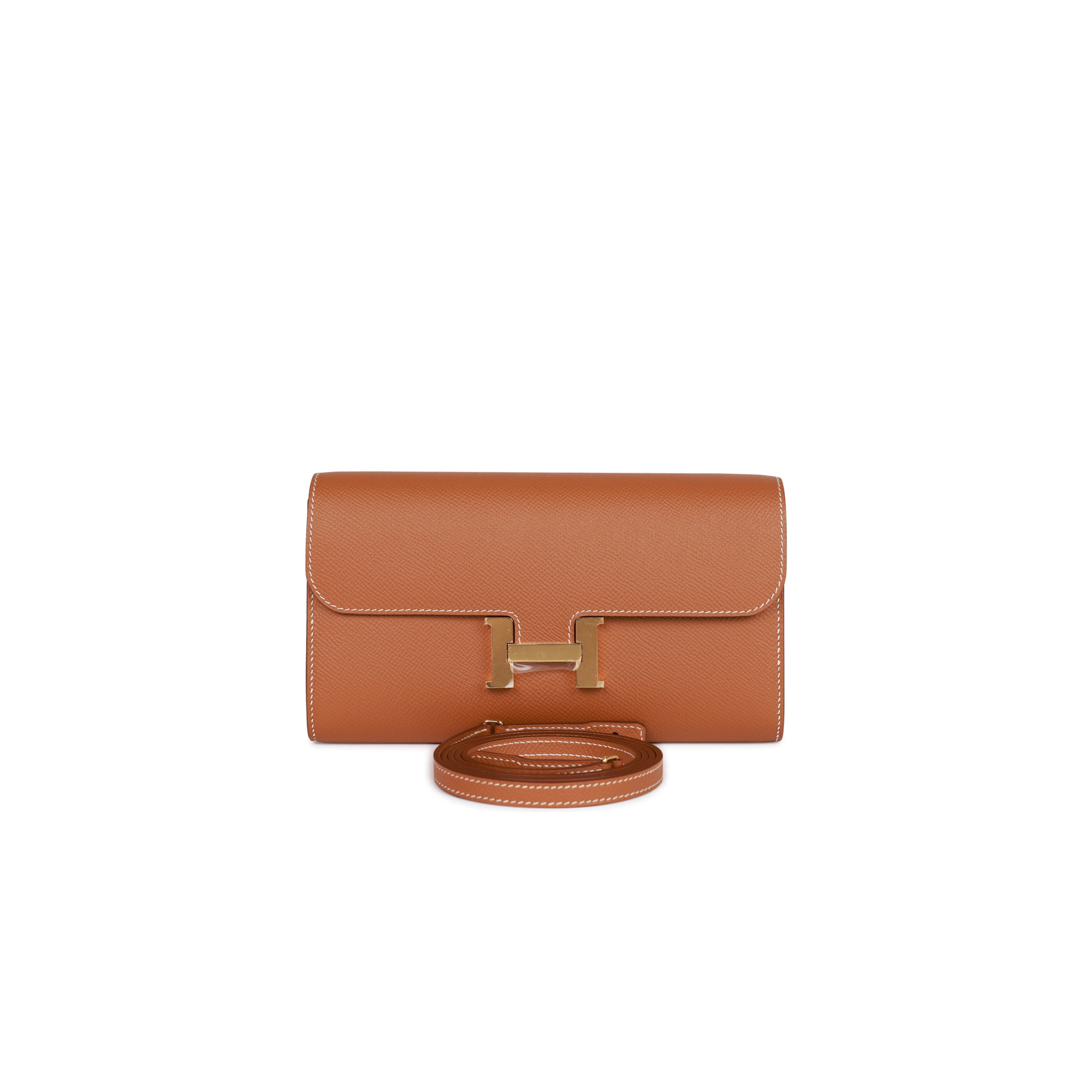 HERMES CONSTANCE WALLET TO GO GOLD EPSOM GOLD HARDWARE (22*11cm) HERMES CONSTANCE WALLET TO GO GOLD EPSOM GOLD HARDWARE (22*11cm)