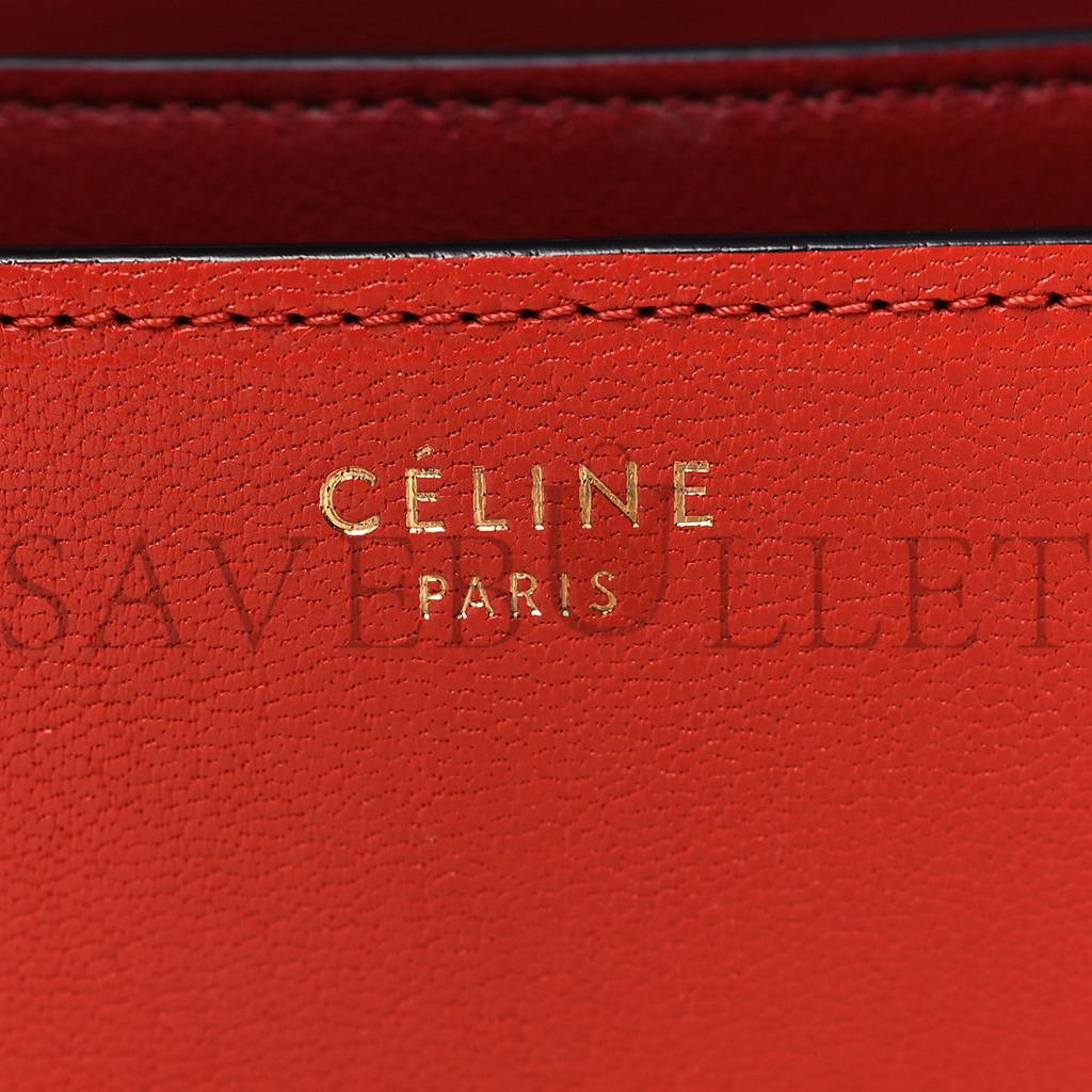 CELINE GOATSKIN MEDIUM CLASSIC BOX FLAP BAG CINNAMON (23*18*6cm)